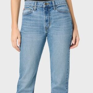 Hudson Blair Crop Bootcut Jeans Light Wash Frayed Hem Size 31